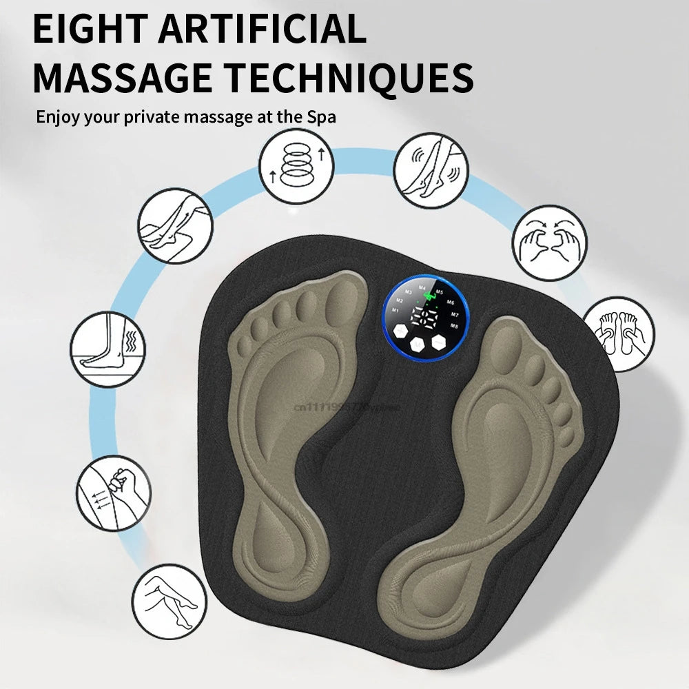 Portable 3D Foot Massager | Acupressure & Microcurrent Pad Foot Massager Pad QXL