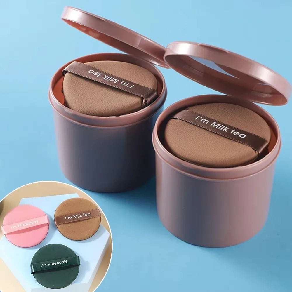 7-Piece Double-Sided Makeup Sponge Puff Set with Storage Box Makeup Sponge Set QXL