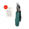 Slanted Toenail Clipper & Nipper | Stainless Steel Manicure Tool Toenail Clipper Nipper QXL Green