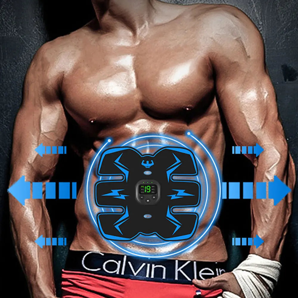 EMS Muscle Stimulator Belt | 6 Modes, 19 Levels, Rechargeable EMS Muscle Stimulator QXL