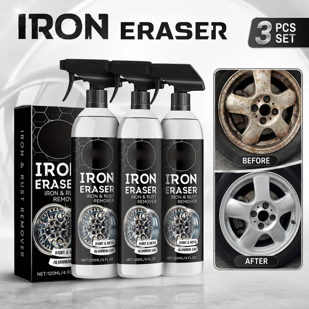 Car Wheel Rust Remover Spray – Brake Dust & Iron Cleaner Wheel Cleaning Spray QXL 3pcs
