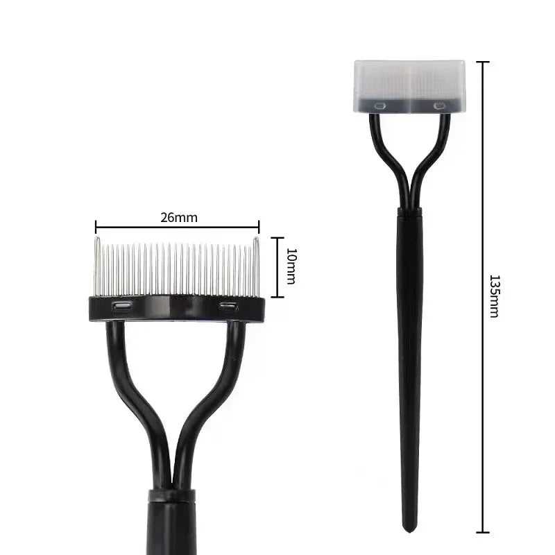 Stainless Steel Eyelash Comb & Mascara Separator Brush Eyelash Comb QXL