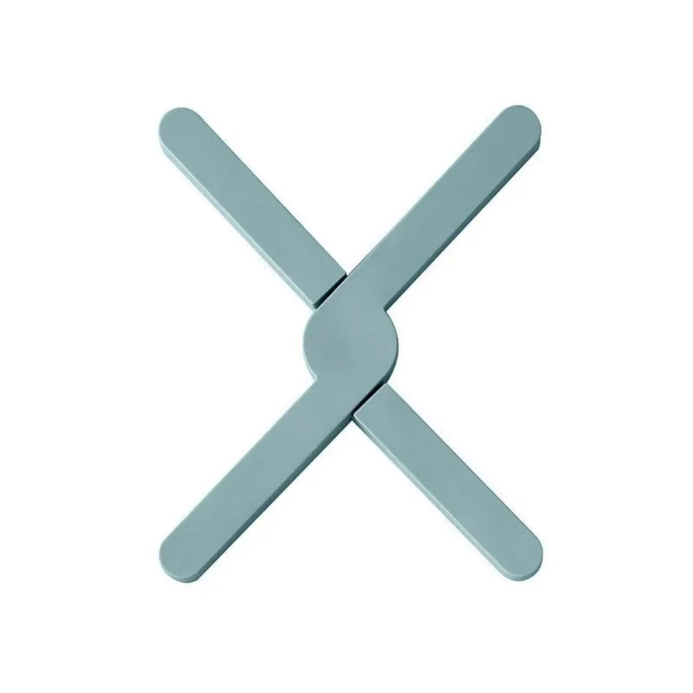 Silicone X-Shape Foldable Trivet Mat | Heat Resistant Pot Pad Silicone Trivet Mat QXL