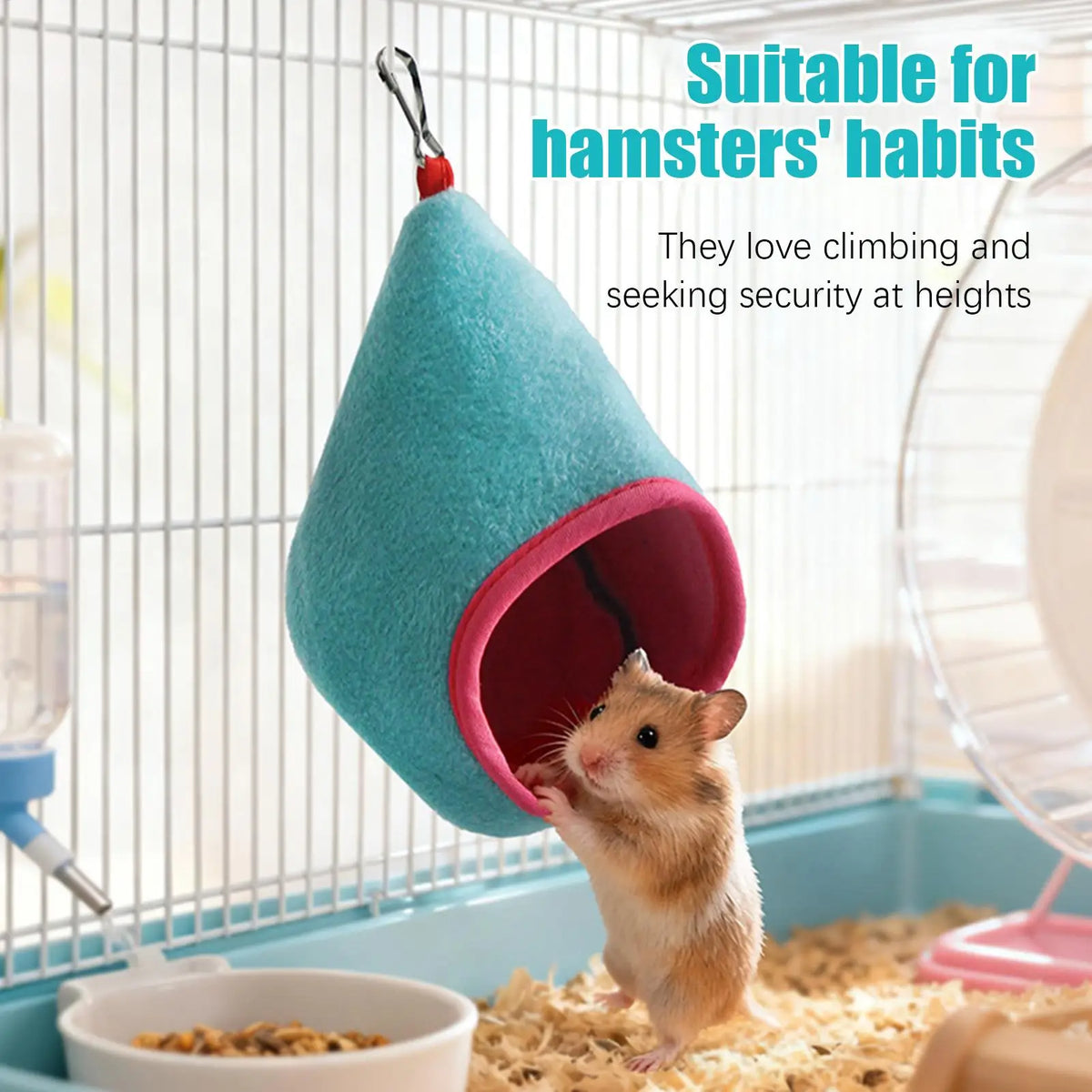 Hangable Small Pet Hammock | Hamster Ferret Hedgehog Nest Small Pet Hammock QXL