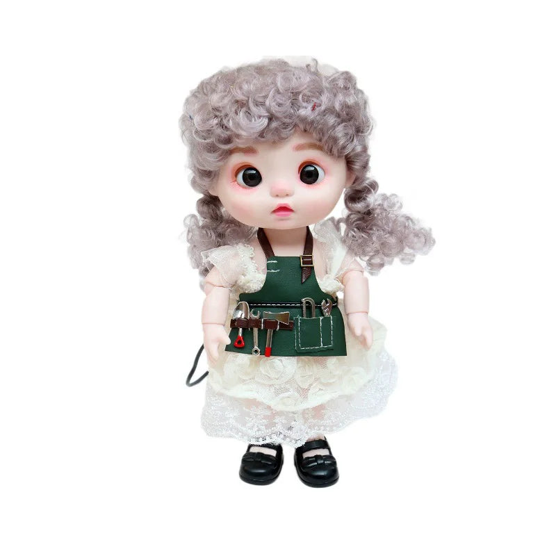 1:12 Miniature Tool Set & Doll Apron | Dollhouse Accessories Dollhouse Miniature Set QXL