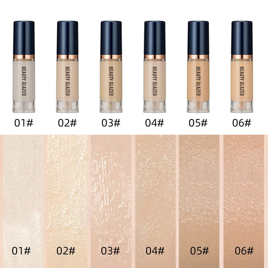 6-Shade Waterproof Liquid Foundation – Oil Control & Coverage Liquid Foundation QXL