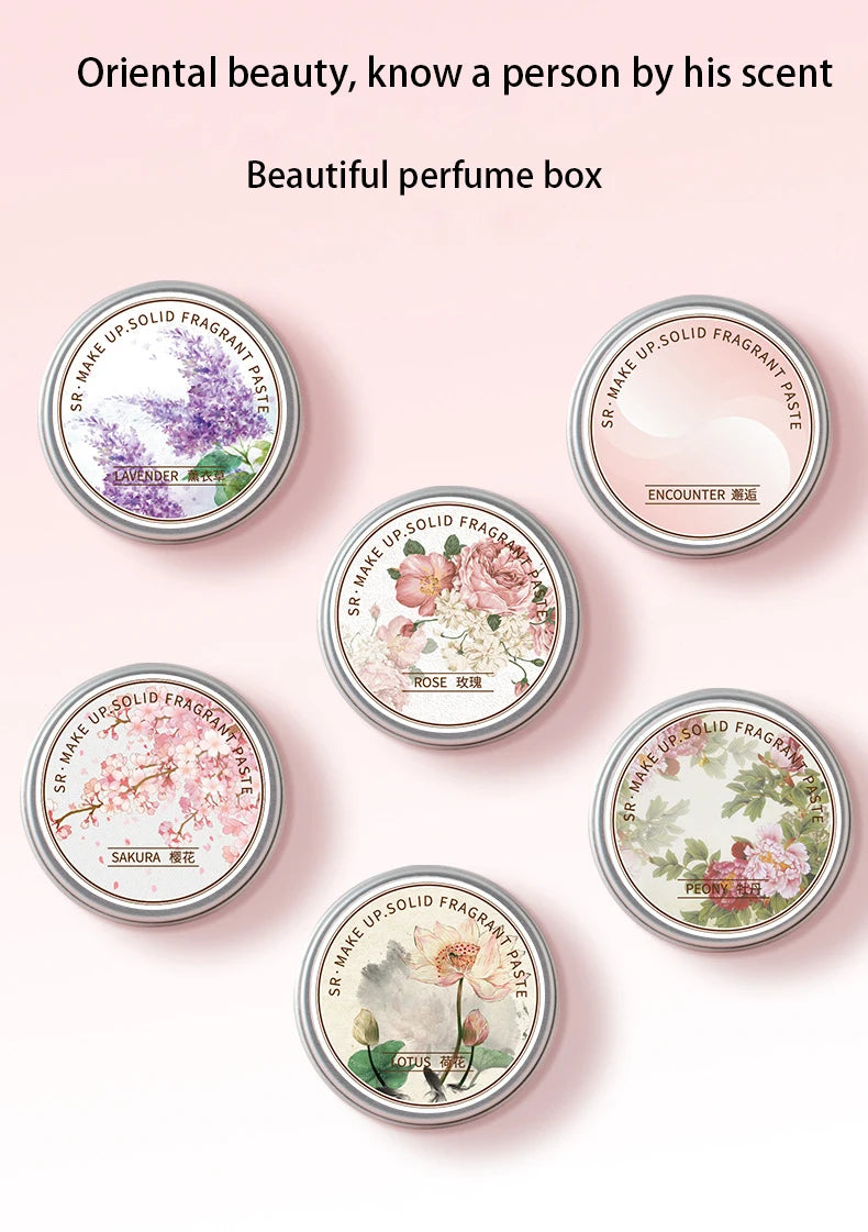 Floral Solid Perfume | Rose Peony Lavender Cherry Blossom Solid Perfume QXL