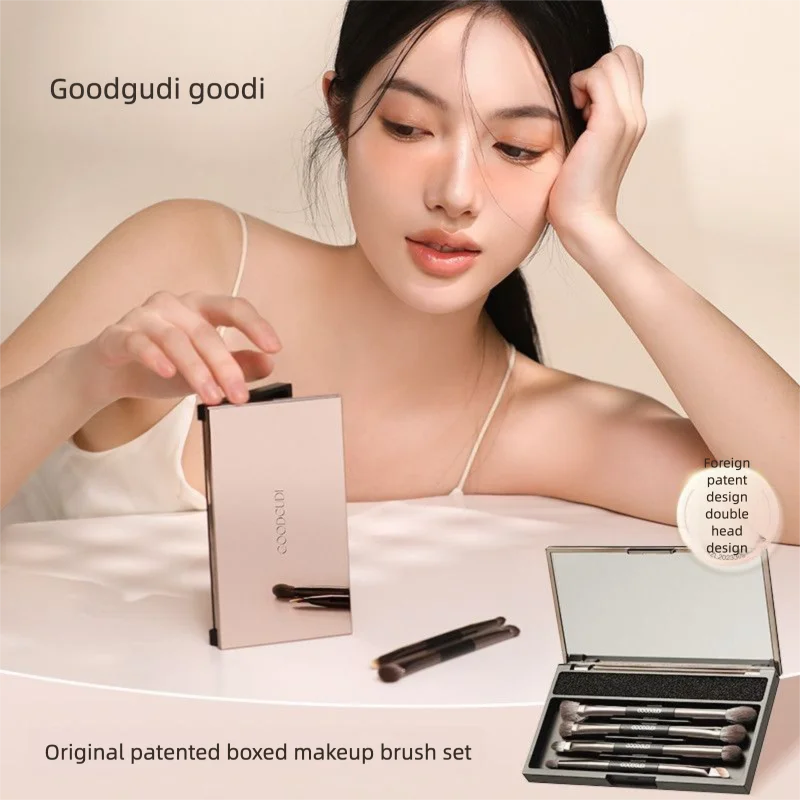 5-Pc Double-Head Makeup Brush Set | Storage Box Included Makeup Brush Set QXL
