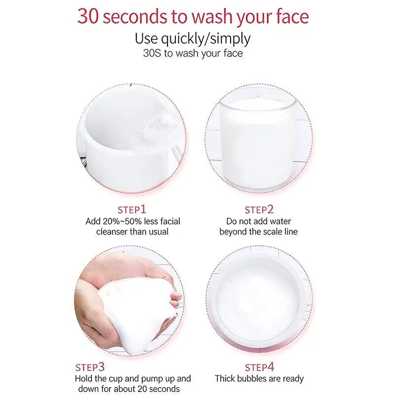 Portable Bubble Foam Maker | Facial Cleansing Tool Facial Foam Maker QXL