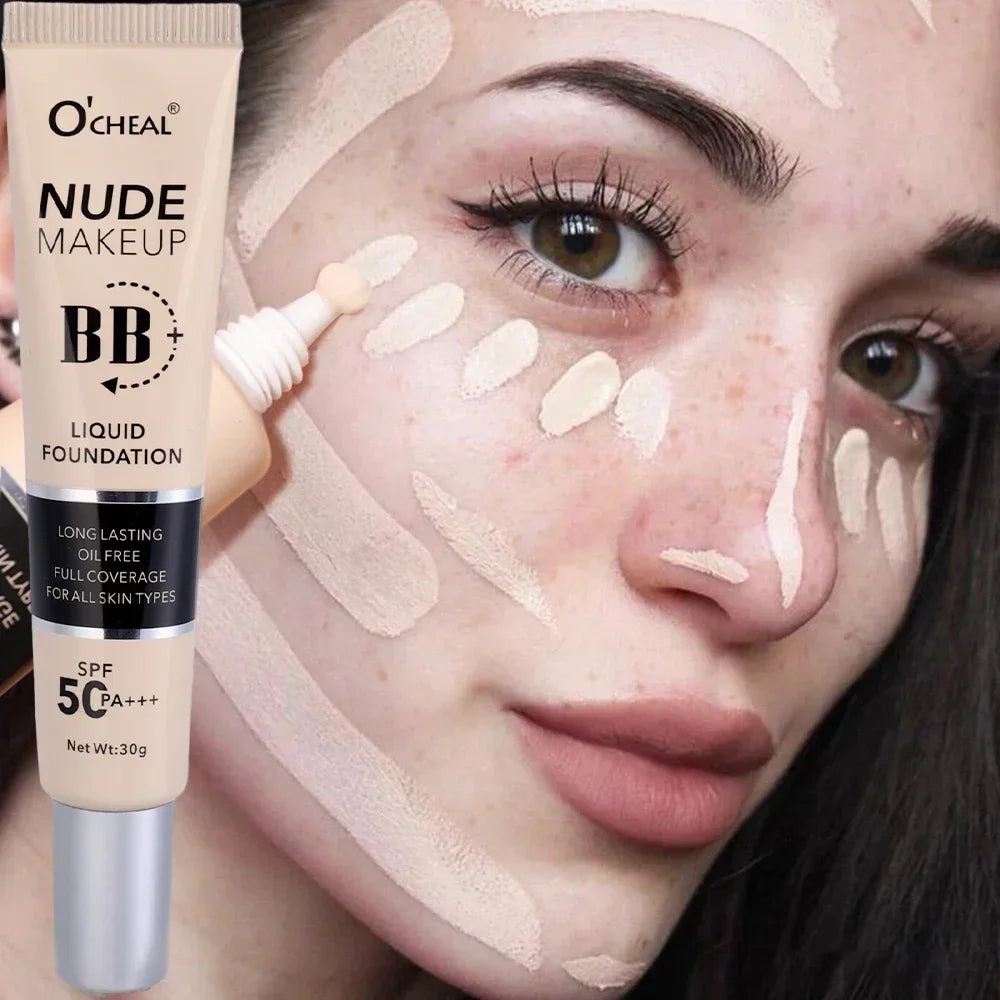 Oil Control BB Cream – Waterproof Foundation & Concealer BB Cream Foundation QXL