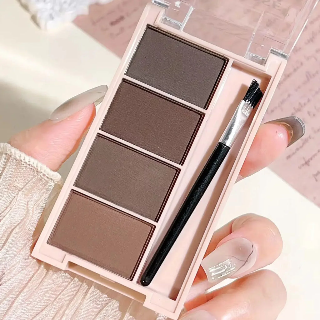 4-Color Eyebrow Powder – Long-Lasting, Waterproof & Natural Eyebrow Powder QXL