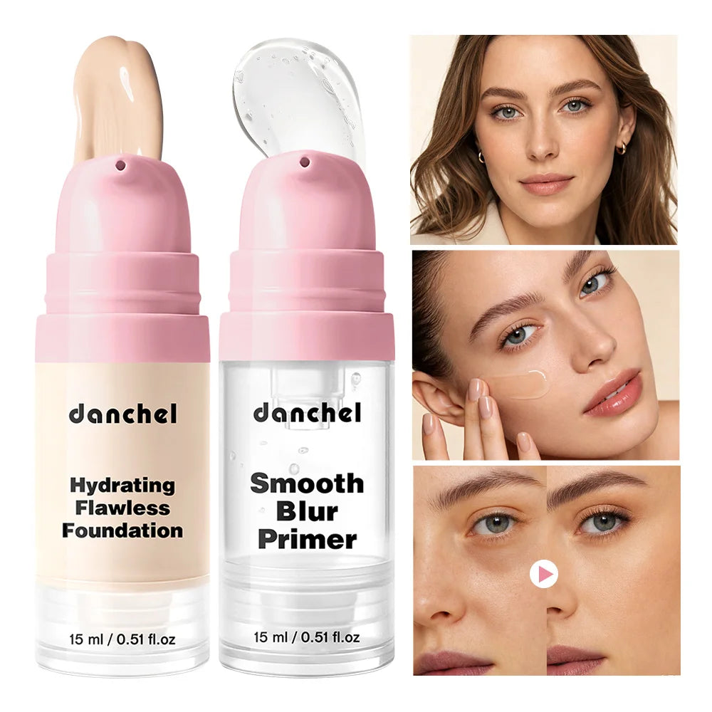 2-Pc Primer & Foundation Set | Blur Pores, Buildable Coverage Primer & Foundation Set QXL SET