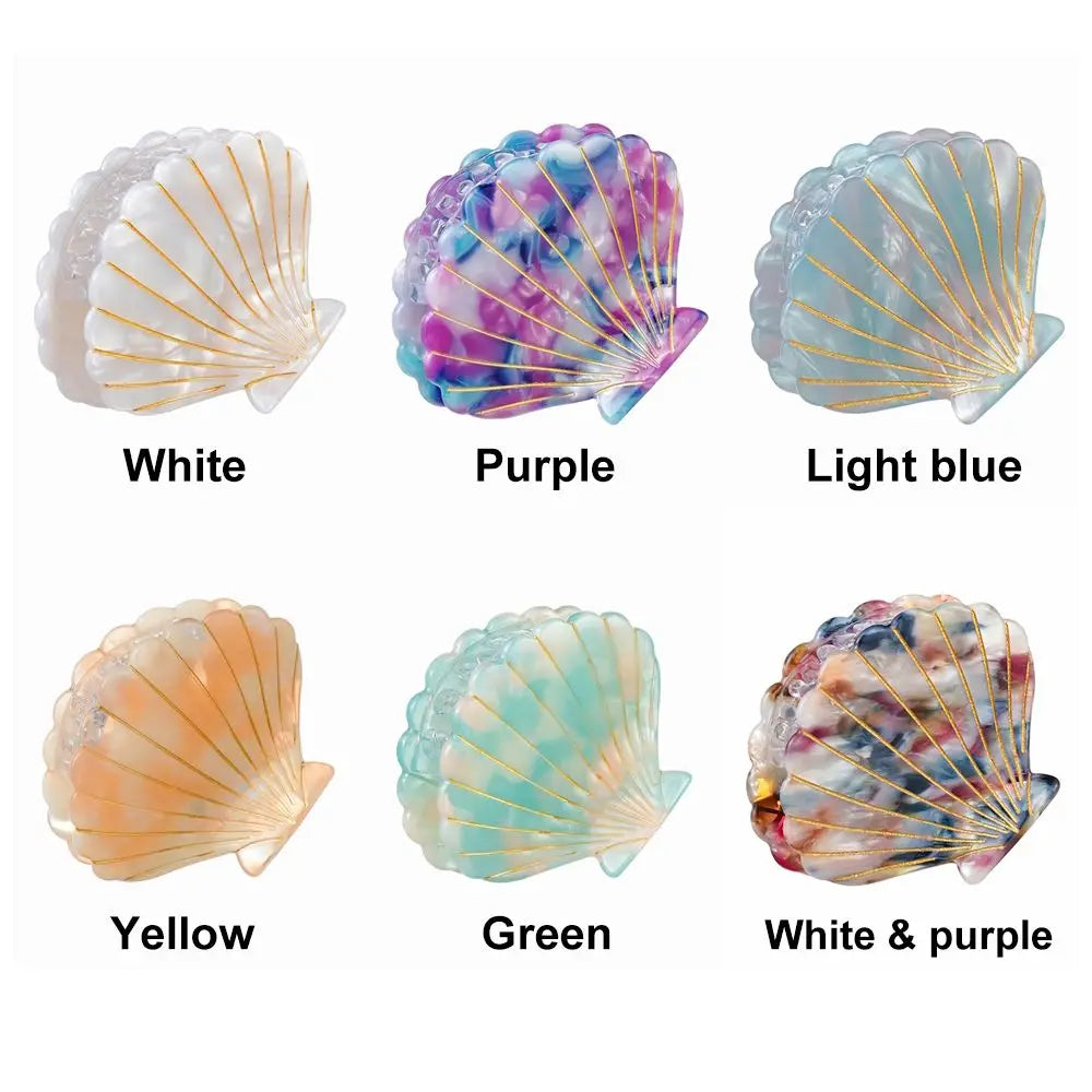Shell Hair Claw Clip | Acrylic Resin Women's Hair Accessory Hair Claw Clip QXL