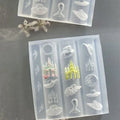 3D Silicone Nail Art Mold | Swan Castle Straw Hat DIY Templates Nail Art Mold QXL Default Title