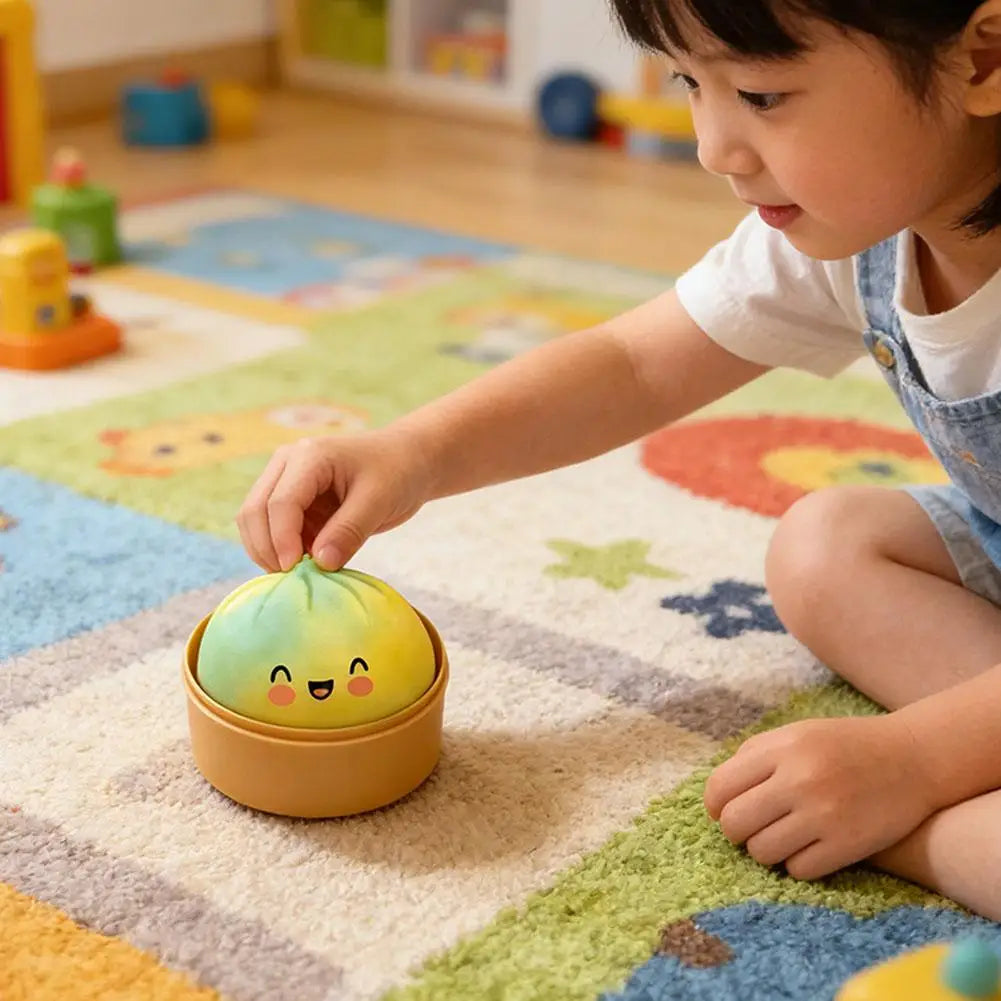 Rainbow Dumpling Squish Toy | Soft TPR Sensory Fidget Ball Squish Fidget Toy QXL