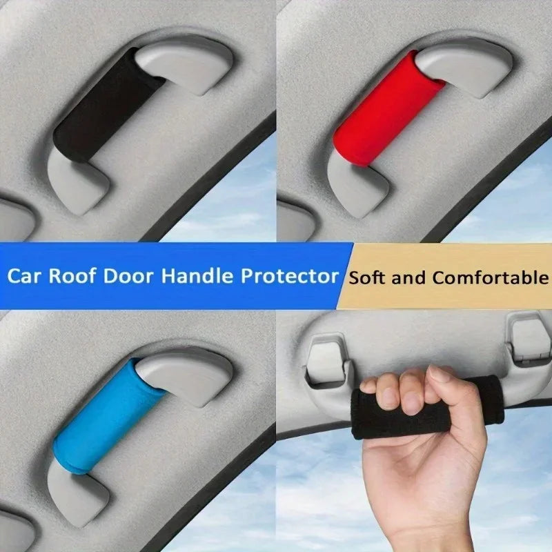 2-Pack Car Roof Handle & Armrest Frame Protective Covers Car Interior Covers QXL