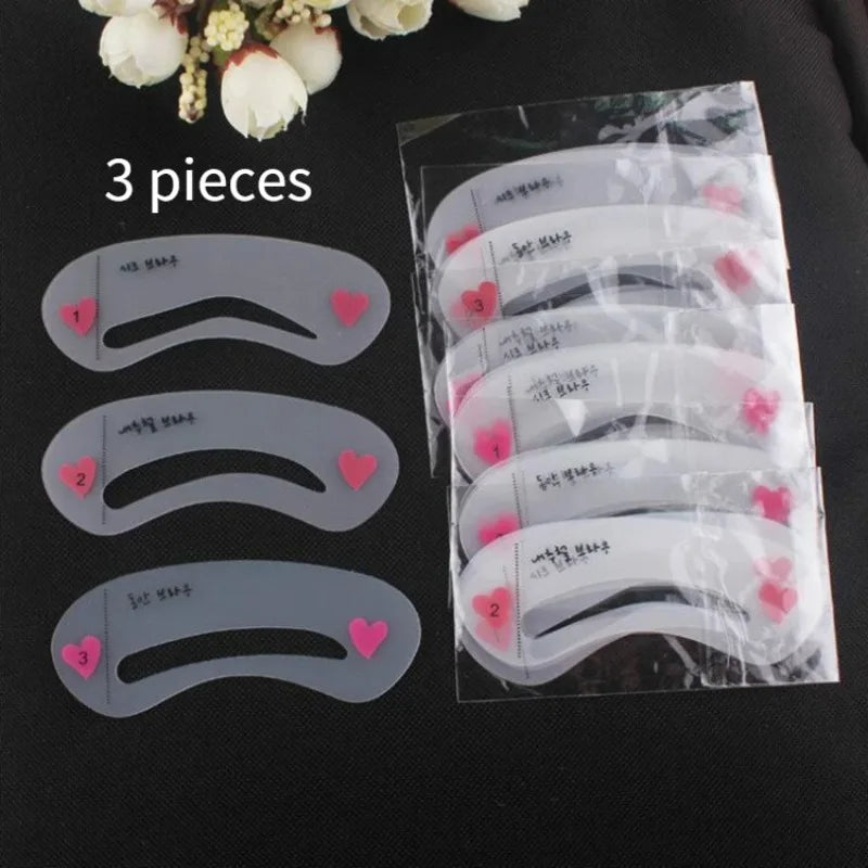 24-Piece Reusable Eyebrow Stencil Kit | DIY Brow Templates Eyebrow Stencil Kit QXL