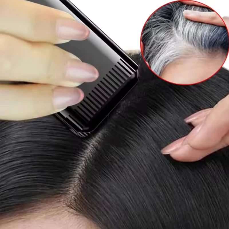 2-in-1 Hair Root Touch-Up Stick with Comb | Temporary Gray Cover Hair Color Touch-Up Stick QXL