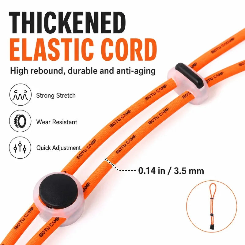 Elastic Gear Cord 3.5mm Adjustable Backpack Strap | Outdoor Elastic Gear Cord QXL