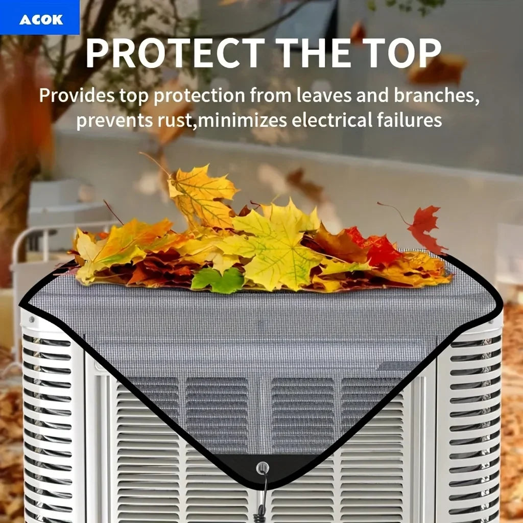 Outdoor AC Condenser Top Cover | Universal Heat Pump Guard AC Unit Cover QXL