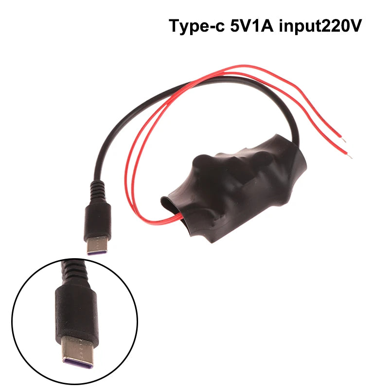 AC to DC 5V USB-C Power Adapter 1A/2A | WiFi Camera Transformer Power Adapter QXL 5V1A type c