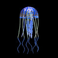 Glowing Silicone Jellyfish Fish Tank Ornament | Aquarium Decor Aquarium Ornament QXL A4