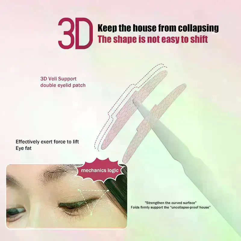 Invisible Double Eyelid Tape – 240 Lifting Strips & Tools Eyelid Tape Strips QXL
