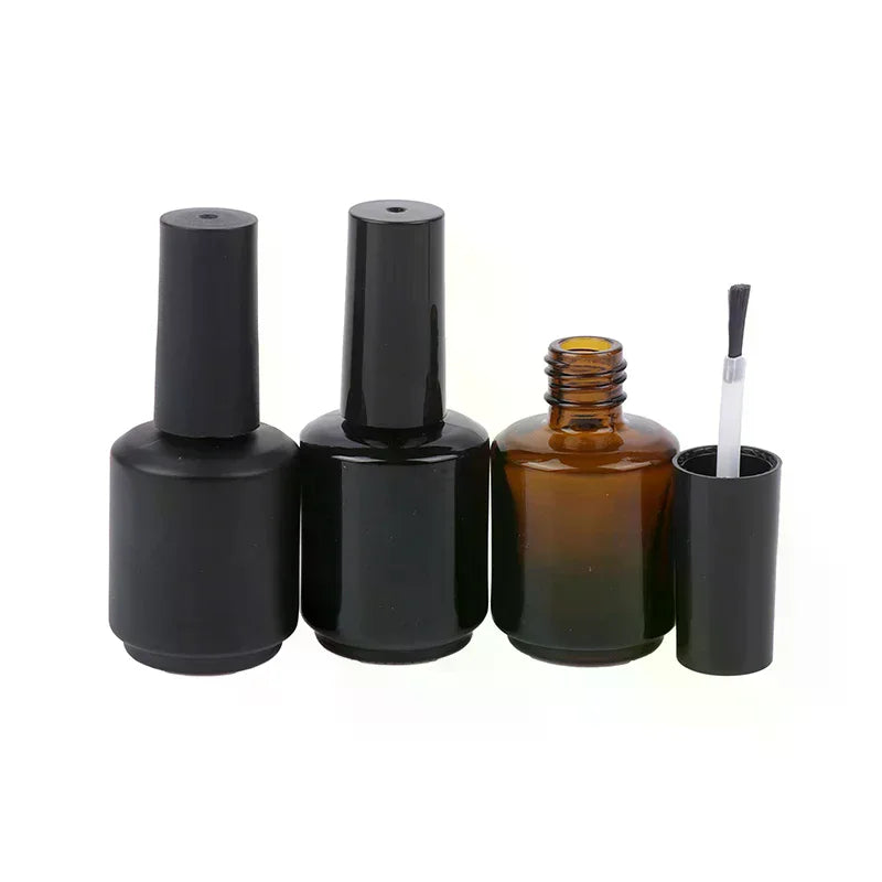 15ml Empty Glass Nail Polish Bottle with Lid & Brush | YOVIP Empty Nail Polish Bottle QXL