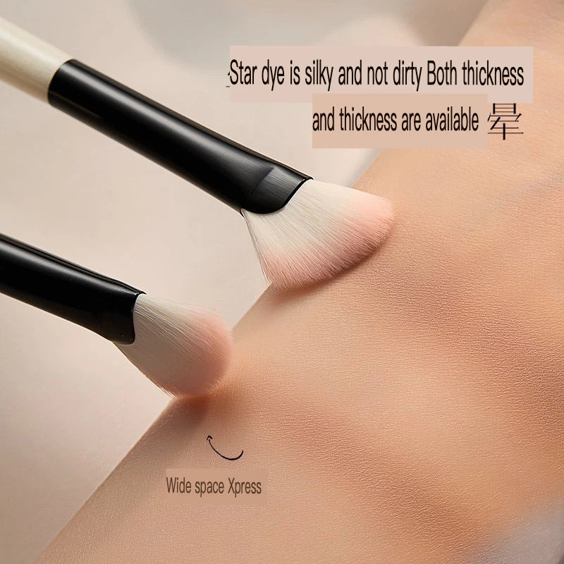 Half Fan Slanted Contour Brush | Nose Shadow & Highlight Contour Makeup Brush QXL