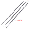 3-Pack Round Chainsaw Files | 4.0mm 4.8mm 5.5mm Sharpener Set Chainsaw File Set QXL 5.5mm