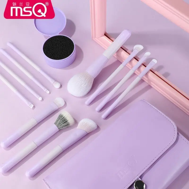 MSQ 11-Piece Makeup Brush Set | Eyeshadow & Face Brushes Makeup Brush Set QXL