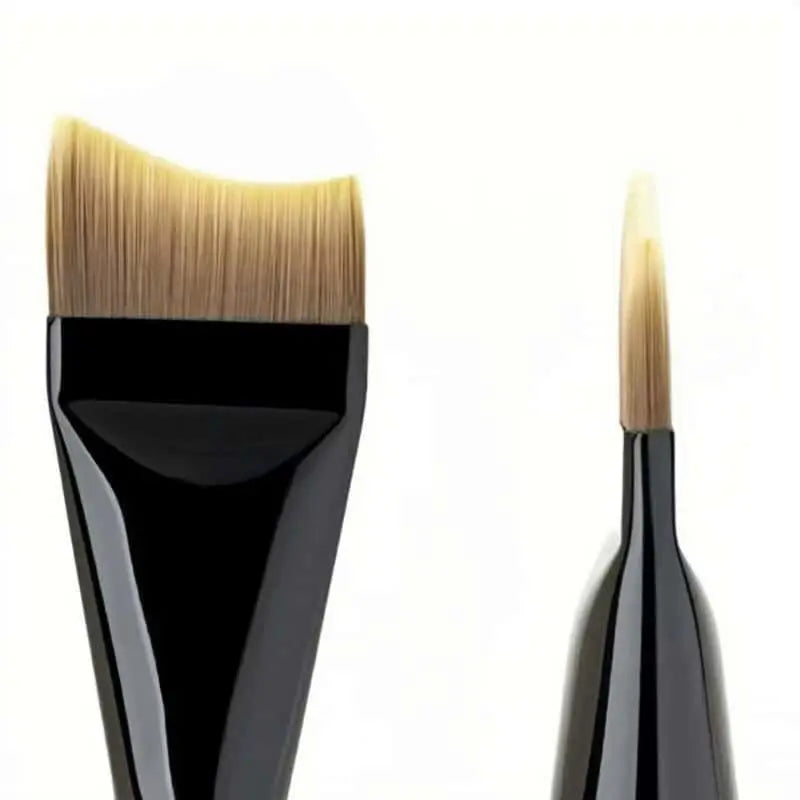 Arc-Shaped Flat Foundation Brush | Ultra-Thin Liquid Applicator Foundation Makeup Brush QXL
