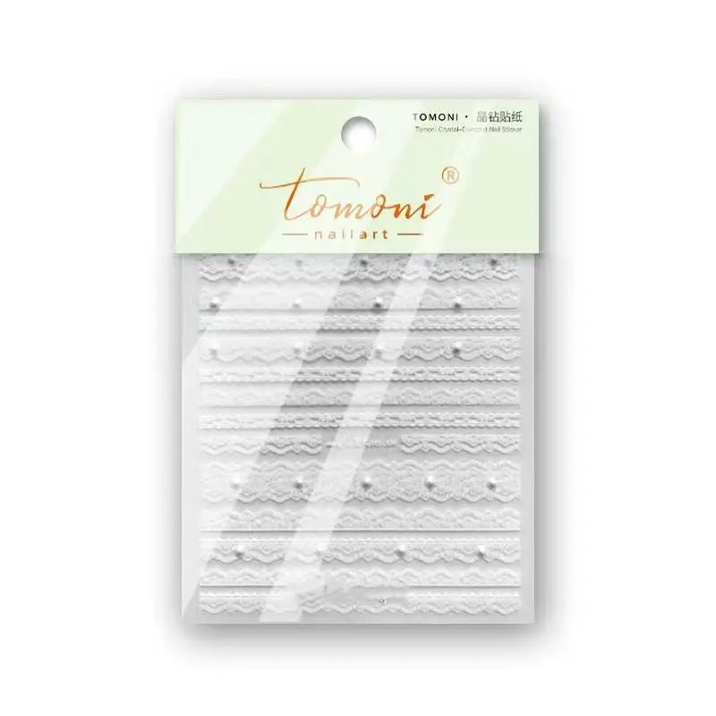 3D Lace Nail Art Stickers | Embossed Self-Adhesive Nail Decals Nail Art Stickers QXL A1