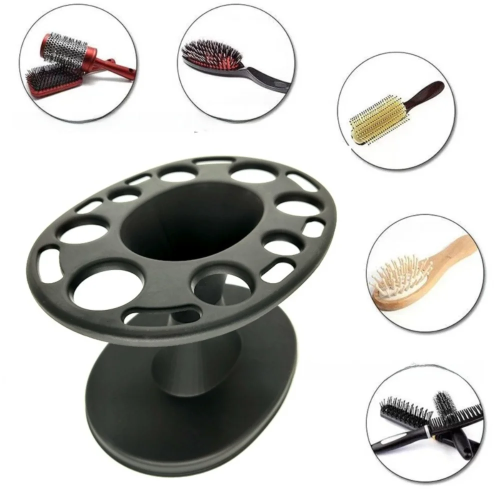Multi-Slot Comb & Hair Brush Holder Rack | Salon Organizer Hair Tool Organizer QXL
