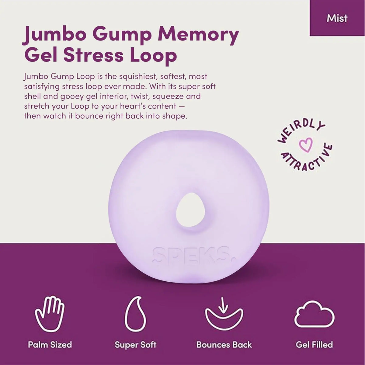 Jumbo Loop Gel-Filled Fidget Stress Ball | Squishy Sensory Toy Fidget Stress Ball QXL