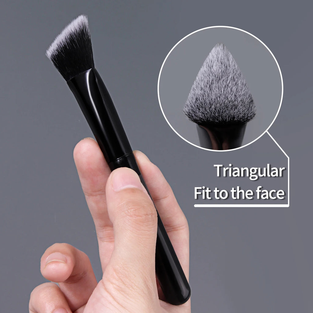 KOSSHOW Triangular Concealer & Foundation Brush | Nylon Concealer Brush QXL
