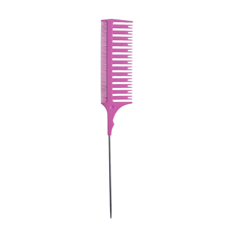 Double-Sided Tip-Tail Hair Dye & Highlighting Comb Hair Dyeing Comb QXL steel needle rose re