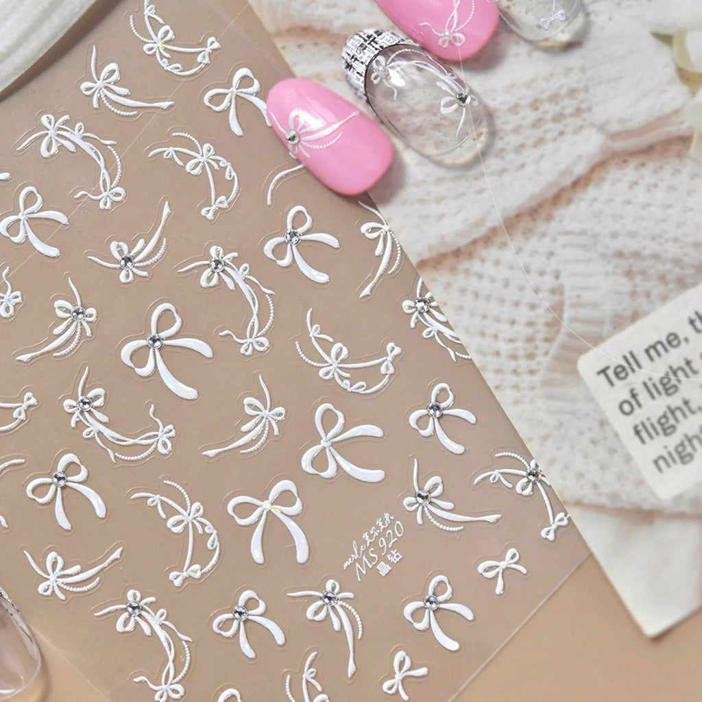 5D Summer Nail Stickers – Ice Cream & Cocktail Nail Decals Nail Art Stickers QXL MS920