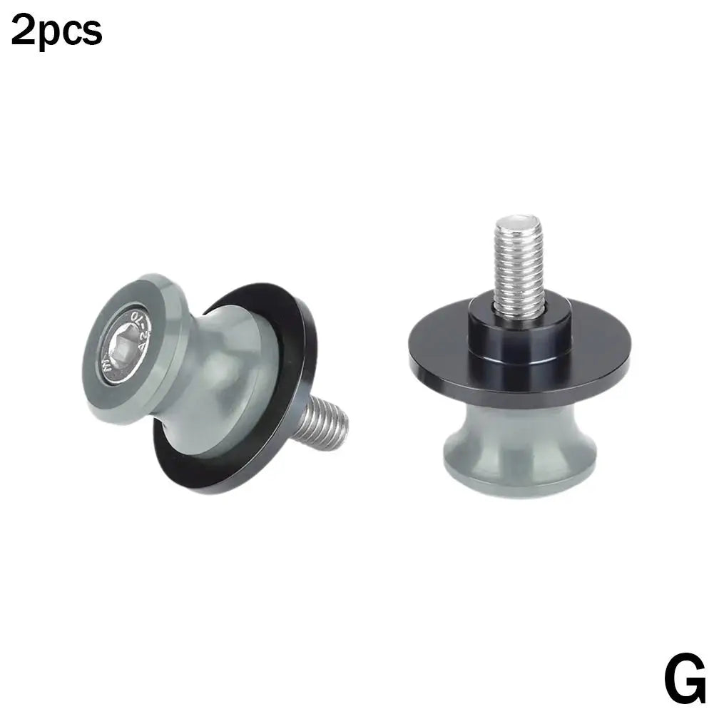 2-Pack CNC Aluminum Motorcycle Frame Stand Lifting Screws Motorcycle Frame Screws QXL Titanium