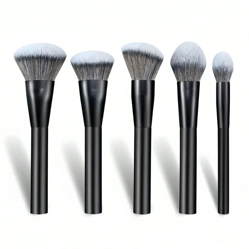 5-Piece Professional Makeup Brush Set – Foundation & Contour Makeup Brush Set QXL