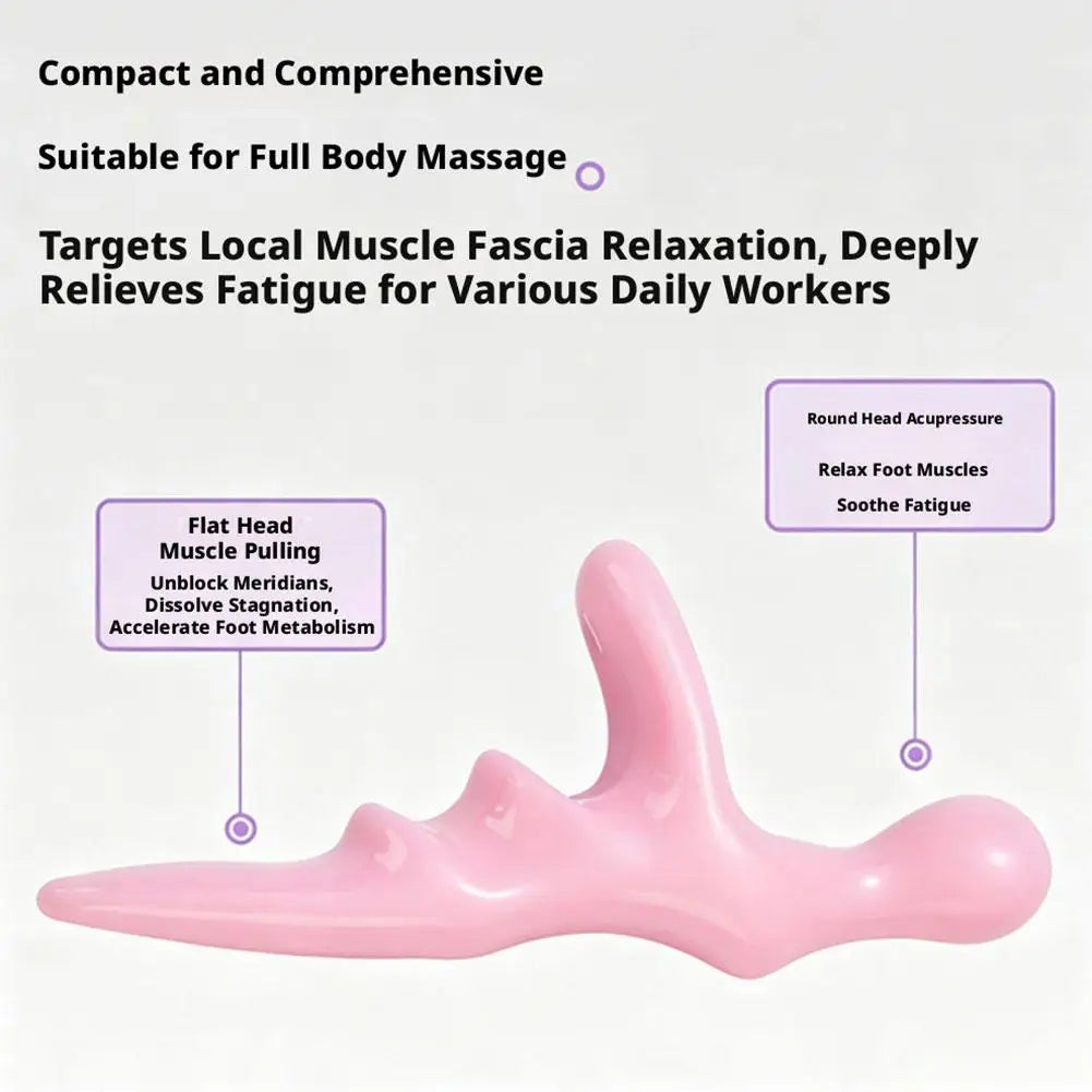 Triangular Gua Sha Foot Massage Cone | Reflexology Acupoint Tool Reflexology Massage Tool QXL
