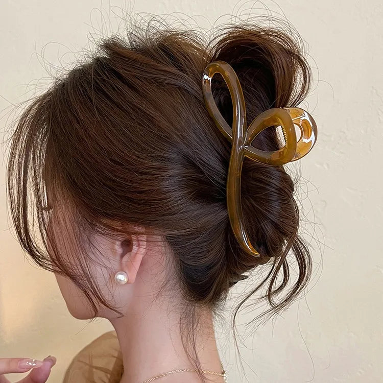 Premium Acetate Shark Clip – Non-Slip Bun Maker for Women Hair Clip QXL