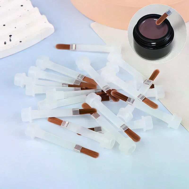 Disposable Nail Polish Replacement Brushes | 5, 10 or 20 Pack Nail Polish Brush QXL