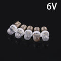 5-Pack E10 LED Bulbs DC 3V 6V 12V 24V Indicator Mini Light Miniature LED Bulb QXL 6V