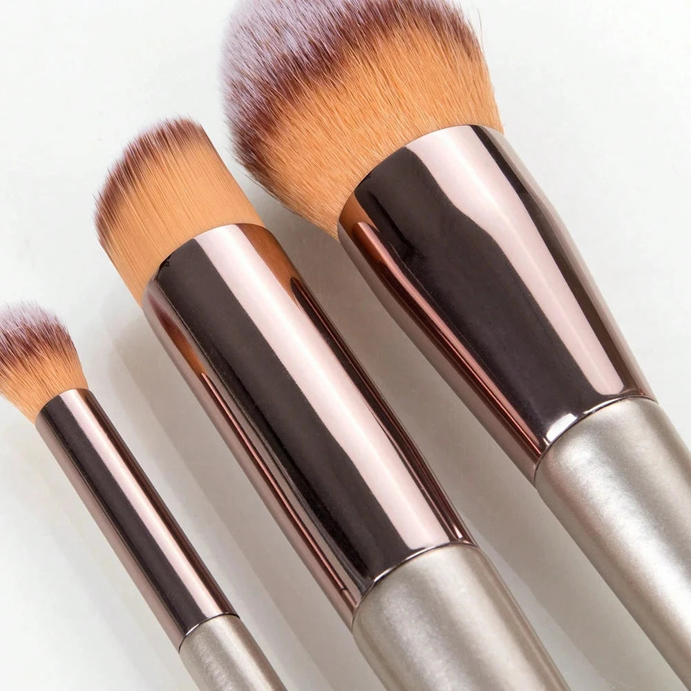14-Piece Synthetic Makeup Brush Set – Face & Eye Makeup Brush Set QXL