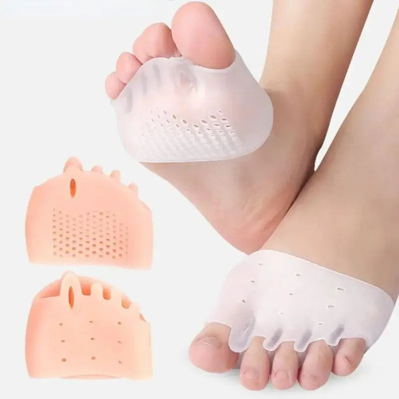 2-Pack Silicone Forefoot Gel Pads & Toe Separator Cushions Forefoot Gel Pad QXL