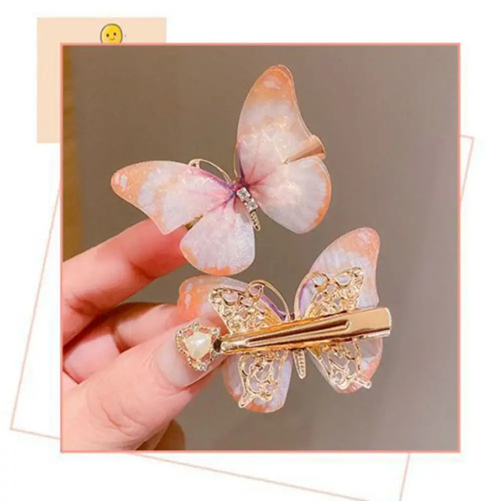 6-Pack Colorful Butterfly Hair Clips & Barrettes for Women Butterfly Hair Clips QXL