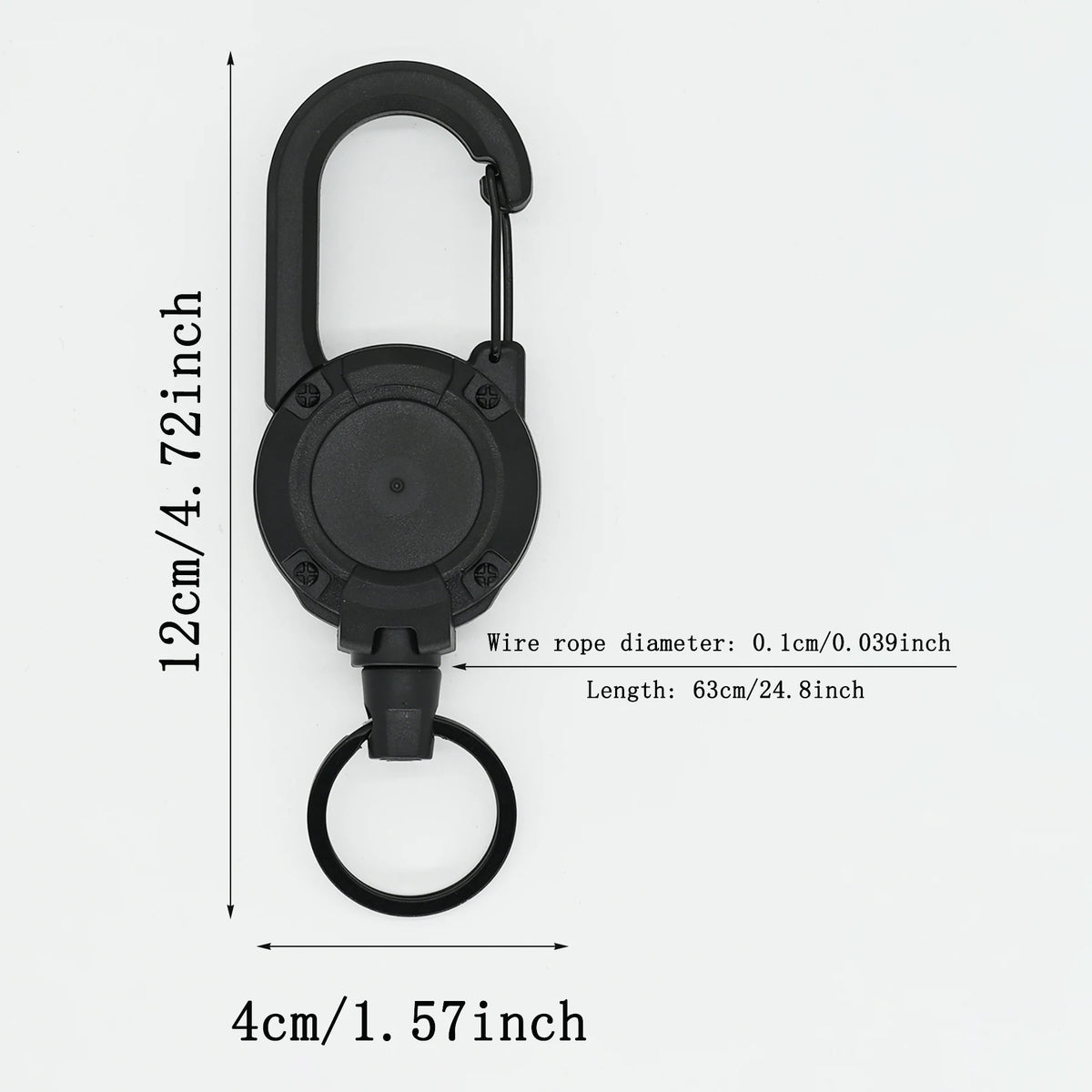 Retractable Keychain Keyring | Multifunctional Adjustable Cord Retractable Keychain QXL