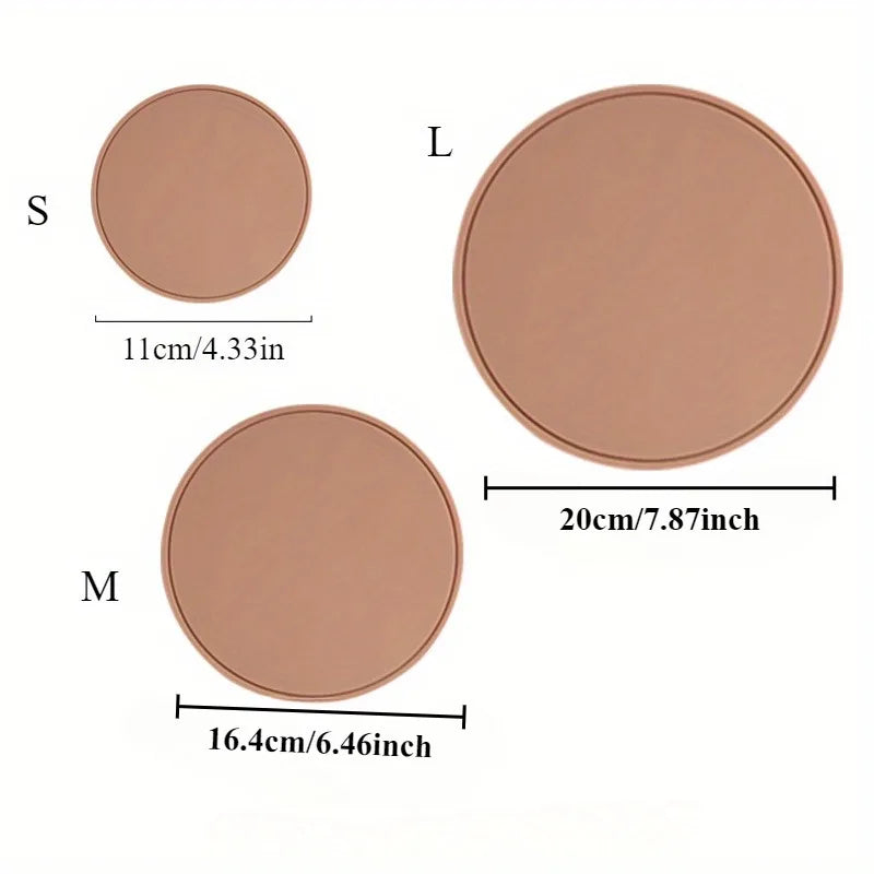 Round Silicone Trivet Mat – Heat-Resistant Pot & Cup Coaster Silicone Trivet Mat QXL