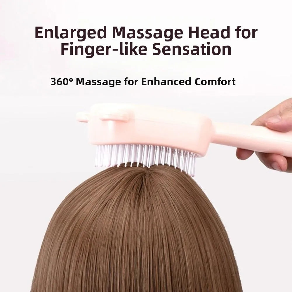 Self-Cleaning Retractable Hair Brush | Anti-Static Scalp Massager Scalp Massage Brush QXL